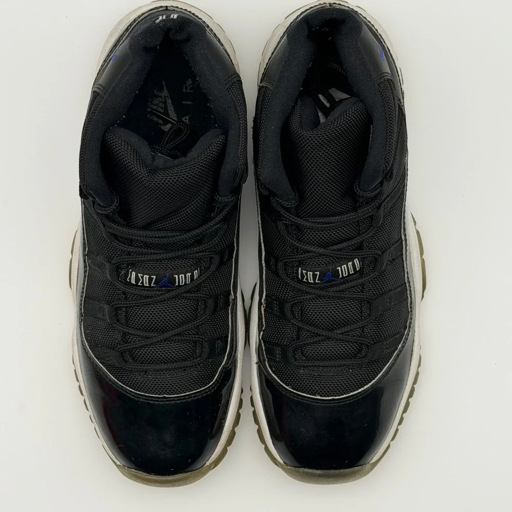 Jordan 11 Space Jam Black/Dark Concord-White 378038-003 Size 7Y 8.5W